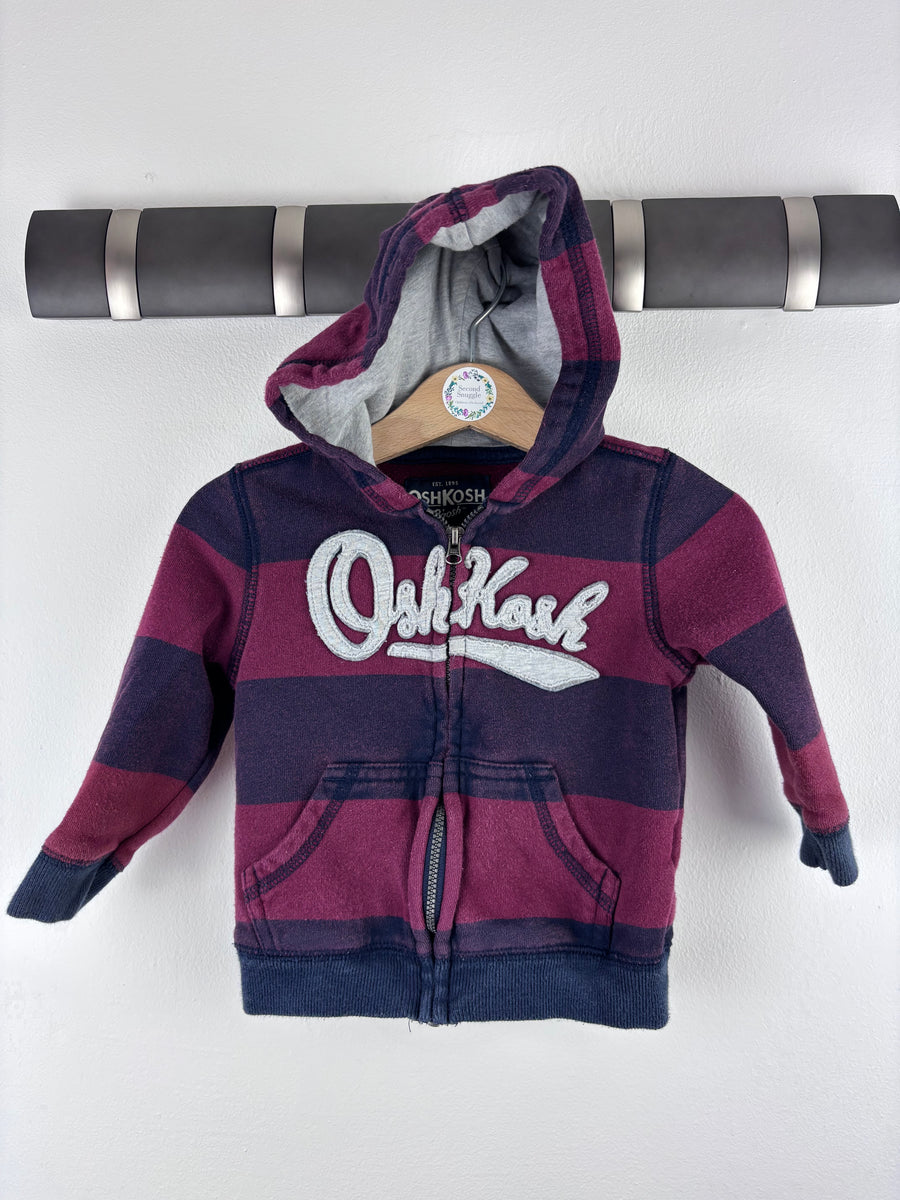 OshKosh Striped Hoodie 9-12 Months-Hoodies-Second Snuggle Preloved