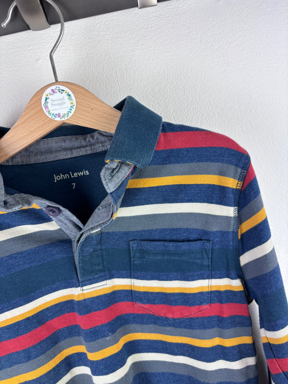 John Lewis Rugby Top 7 Years-Tops-Second Snuggle Preloved