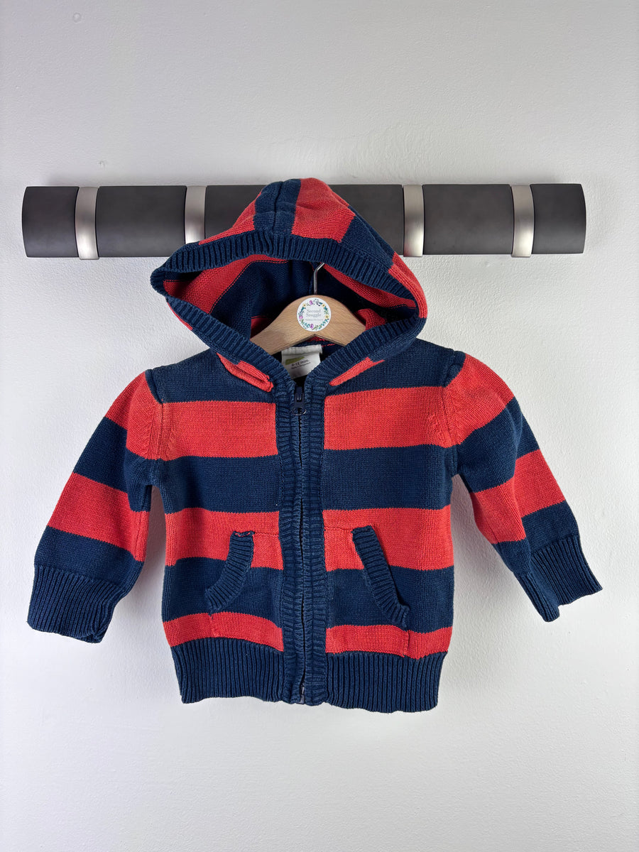 Crazy 8 Striped Hoodie 6-12 Months-Hoodies-Second Snuggle Preloved