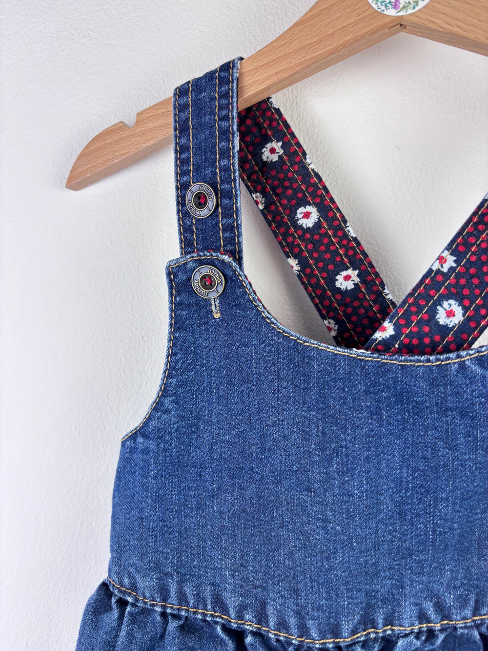Junior J Denim Pinafore Dress 2-3 Years-Dresses-Second Snuggle Preloved