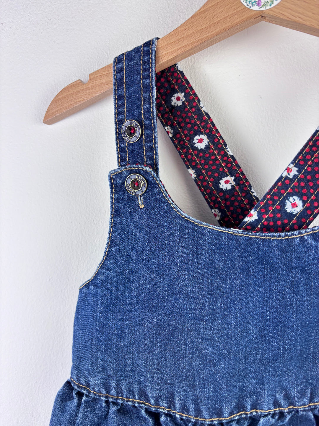 Junior J Denim Pinafore Dress 2-3 Years-Dresses-Second Snuggle Preloved