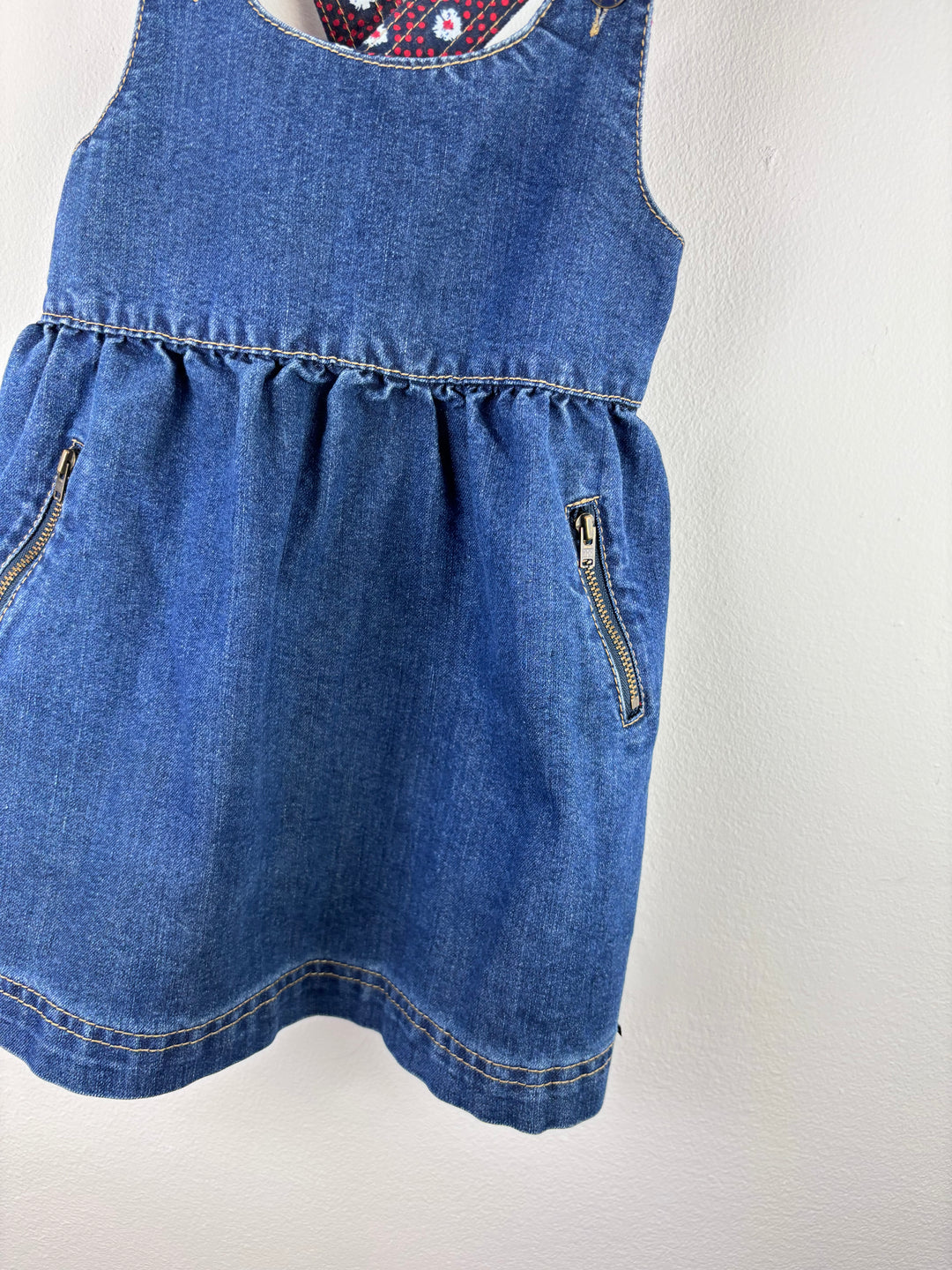 Junior J Denim Pinafore Dress 2-3 Years-Dresses-Second Snuggle Preloved