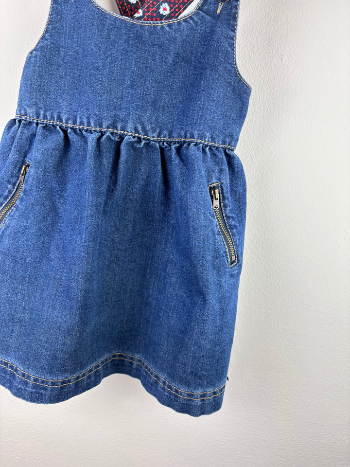 Junior J Denim Pinafore Dress 2-3 Years-Dresses-Second Snuggle Preloved