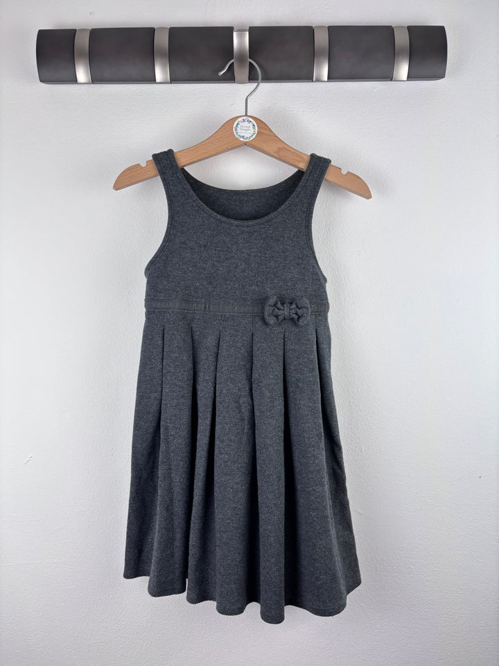 M&S Grey School Dress 3-4 Years-Dresses-Second Snuggle Preloved
