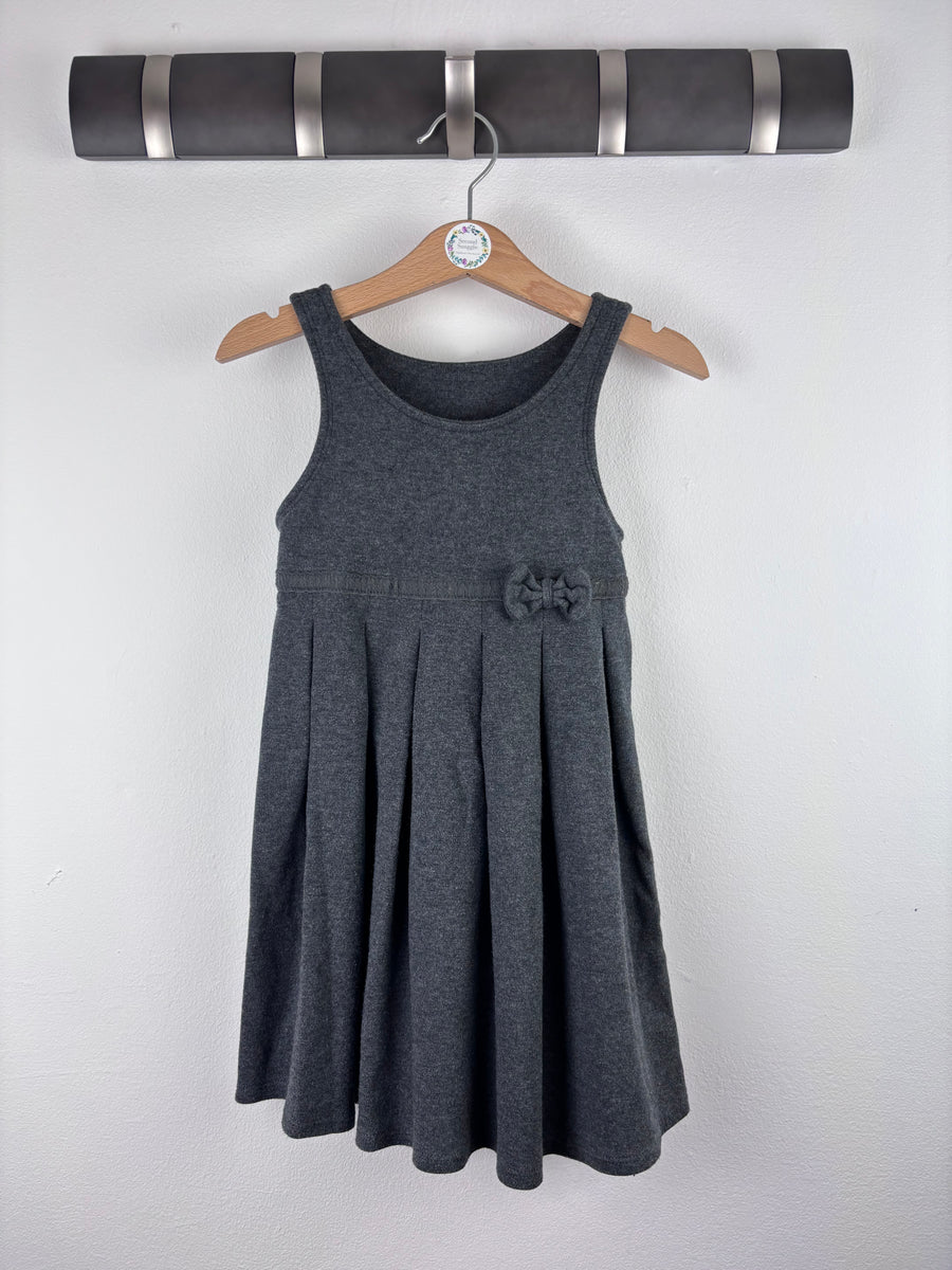 M&S Grey School Dress 3-4 Years-Dresses-Second Snuggle Preloved