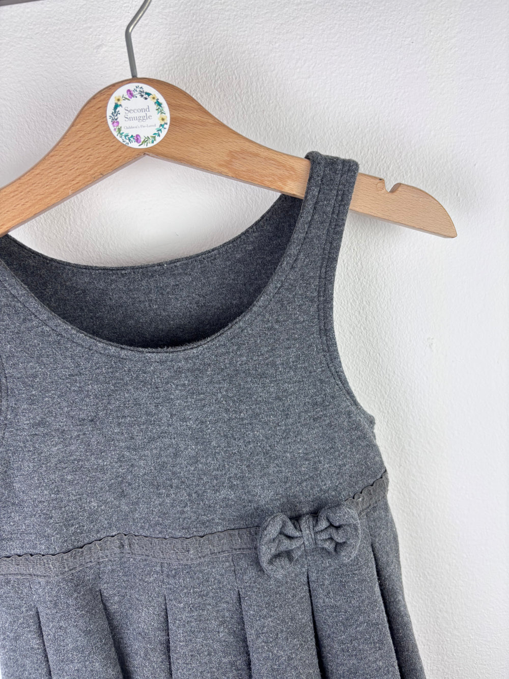 M&S Grey School Dress 3-4 Years-Dresses-Second Snuggle Preloved