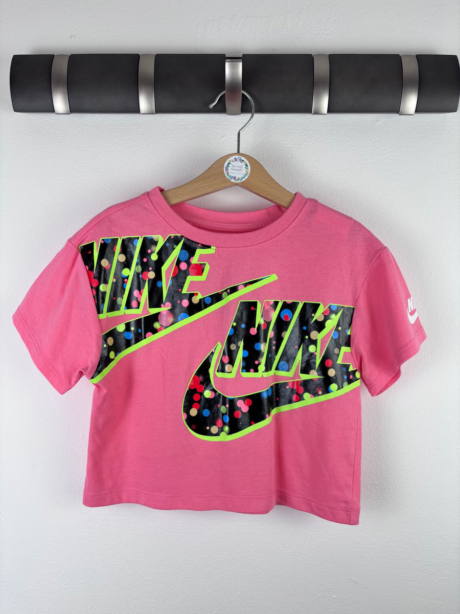 Nike Pink T-Shirt XS (5-6 Years)-Tops-Second Snuggle Preloved