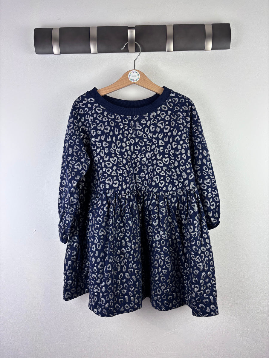 John Lewis Leopard Print Dress 5 Years-Dresses-Second Snuggle Preloved
