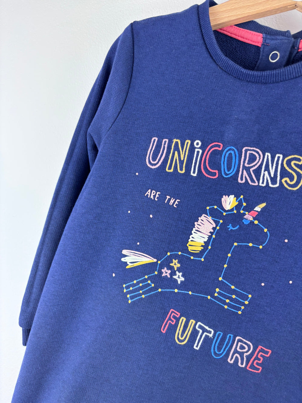 M&S Unicorn Dress 3-4 Years-Dresses-Second Snuggle Preloved