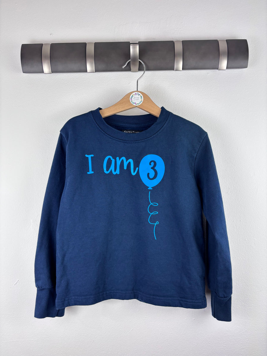 Edward Birthday Jumper 3-4 Years-Jumpers-Second Snuggle Preloved