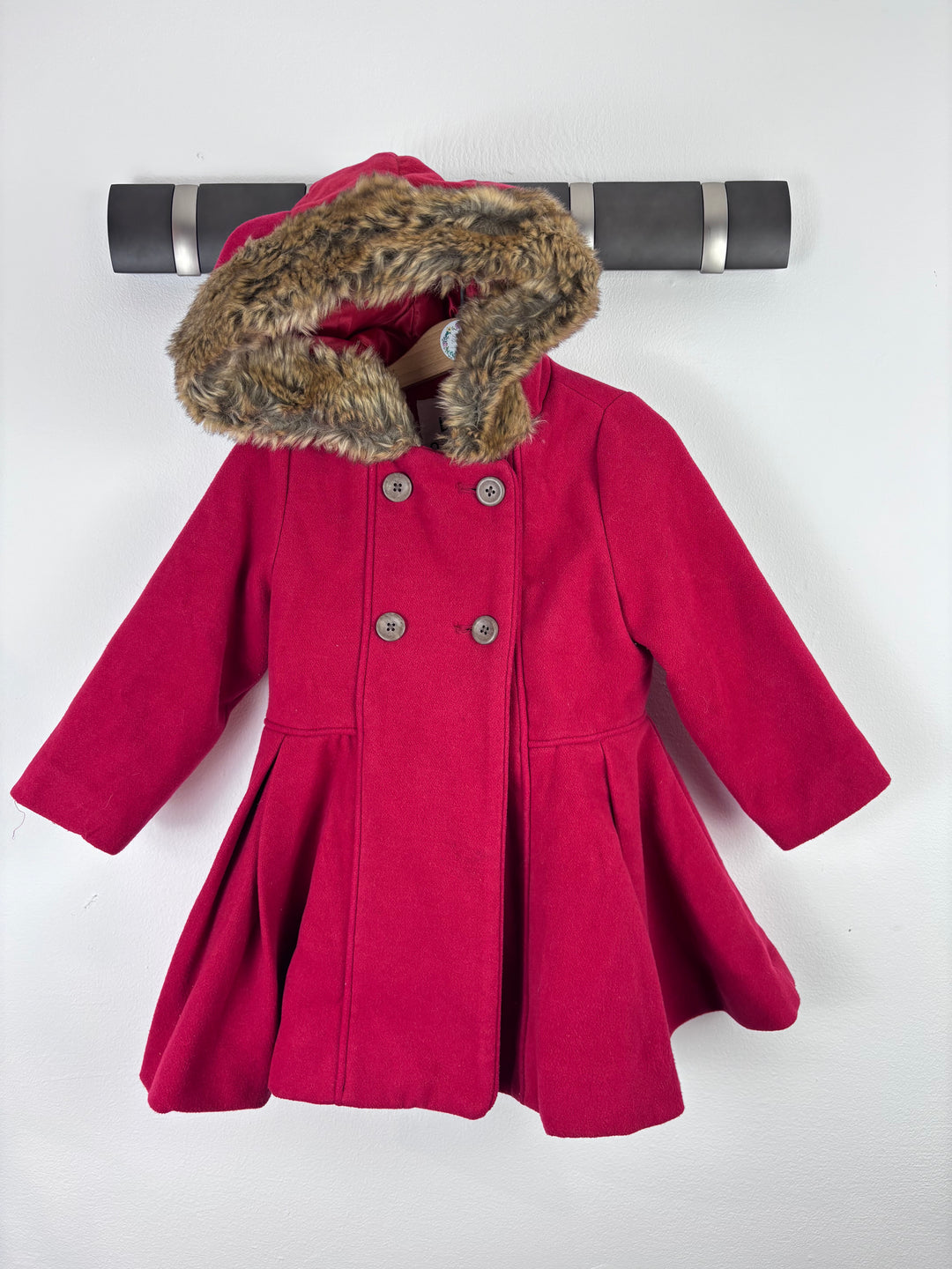 Fred & Flo Red Coat 2-3 Years-Coats-Second Snuggle Preloved