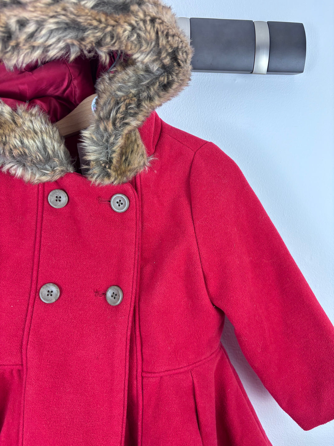 Fred & Flo Red Coat 2-3 Years-Coats-Second Snuggle Preloved