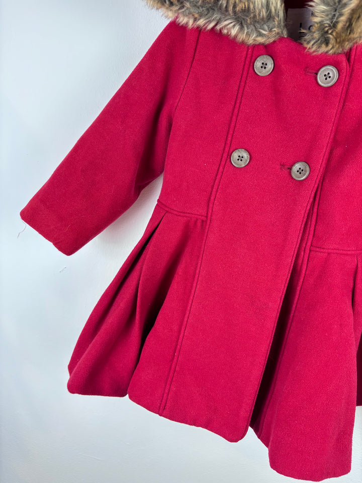 Fred & Flo Red Coat 2-3 Years-Coats-Second Snuggle Preloved