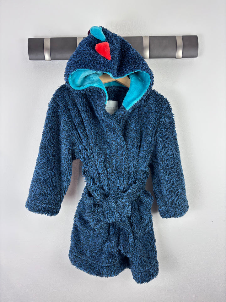 Next Dinosaur Dressing Gown 2-3 Years-Dressing Gown-Second Snuggle Preloved