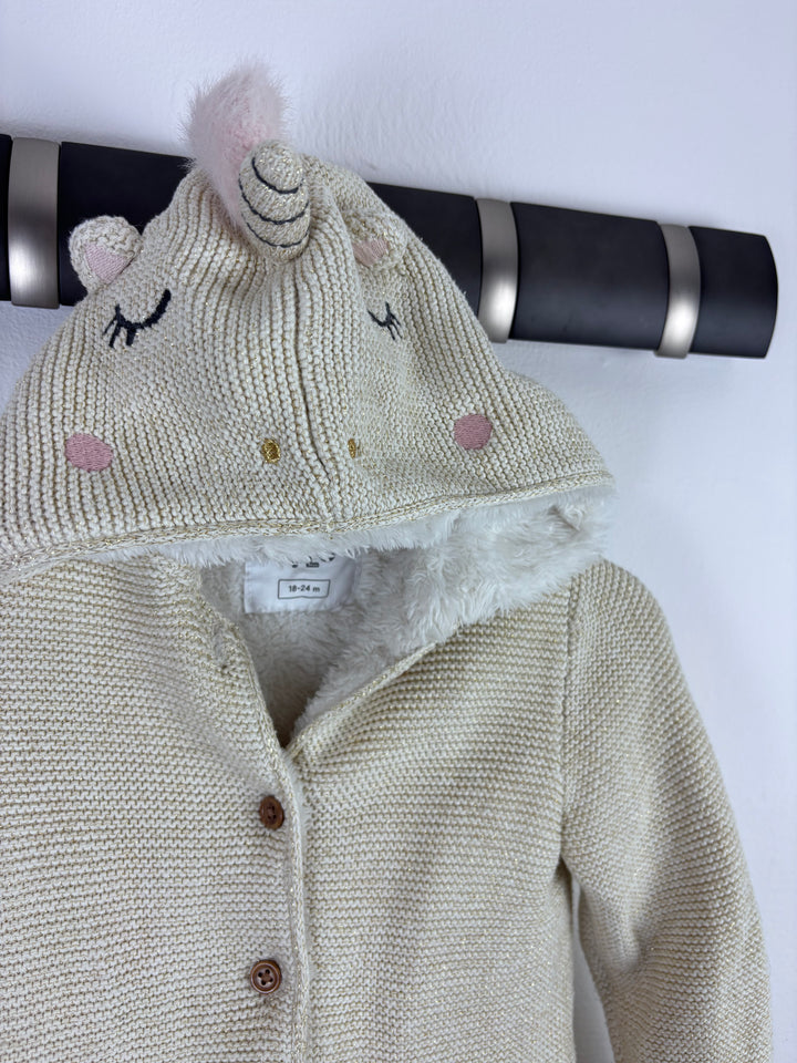 Fred & Flo Unicorn Cardigan 18-24 Months-Hoodies-Second Snuggle Preloved