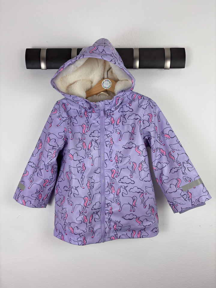 M&S Unicorn Raincoat 2-3 Years-Coats-Second Snuggle Preloved