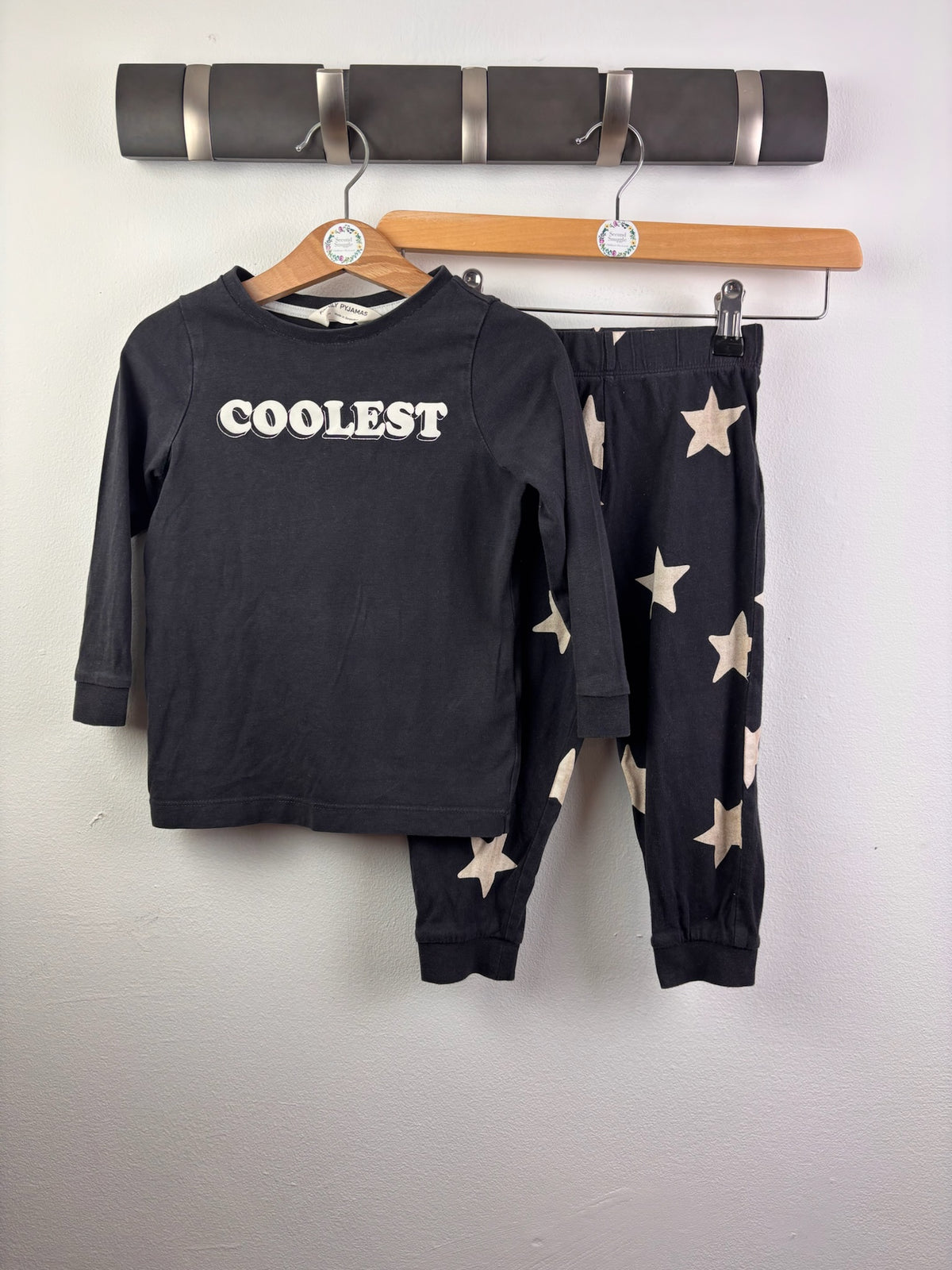 Family Pyjamas Coolest Star Print Pyjama Set 1-2 Years-Night Wear-Second Snuggle Preloved