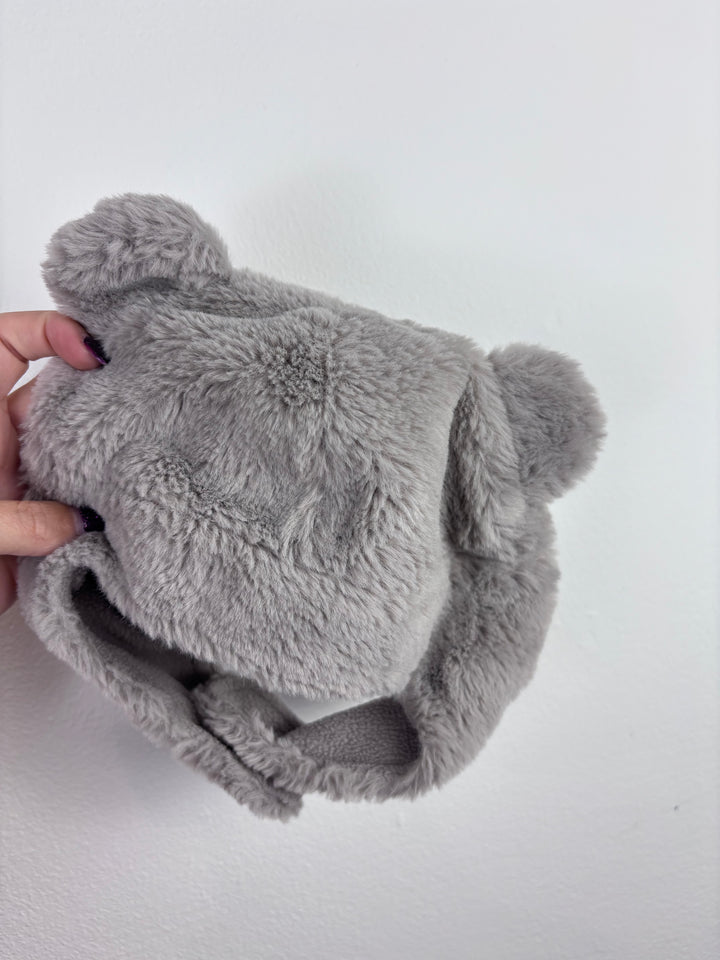 Fred & Flo Grey Bear Hat 6-12 Months-Hats-Second Snuggle Preloved
