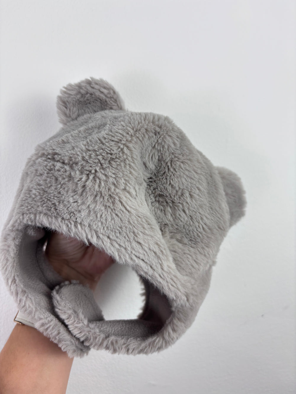 Fred & Flo Grey Bear Hat 6-12 Months-Hats-Second Snuggle Preloved