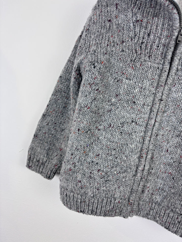 M&S Grey Knitted Cardigan 5-6 Years-Cardigans-Second Snuggle Preloved