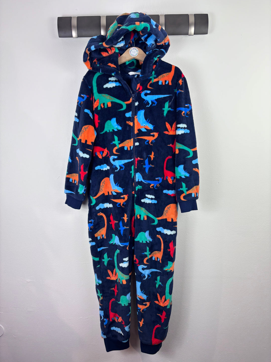M&S Dinosaur Onesie 6-7 Years-All In One-Second Snuggle Preloved