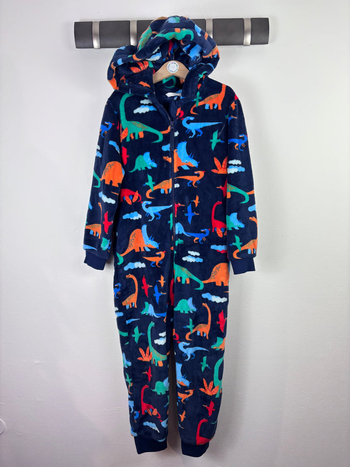 M&S Dinosaur Onesie 6-7 Years-All In One-Second Snuggle Preloved