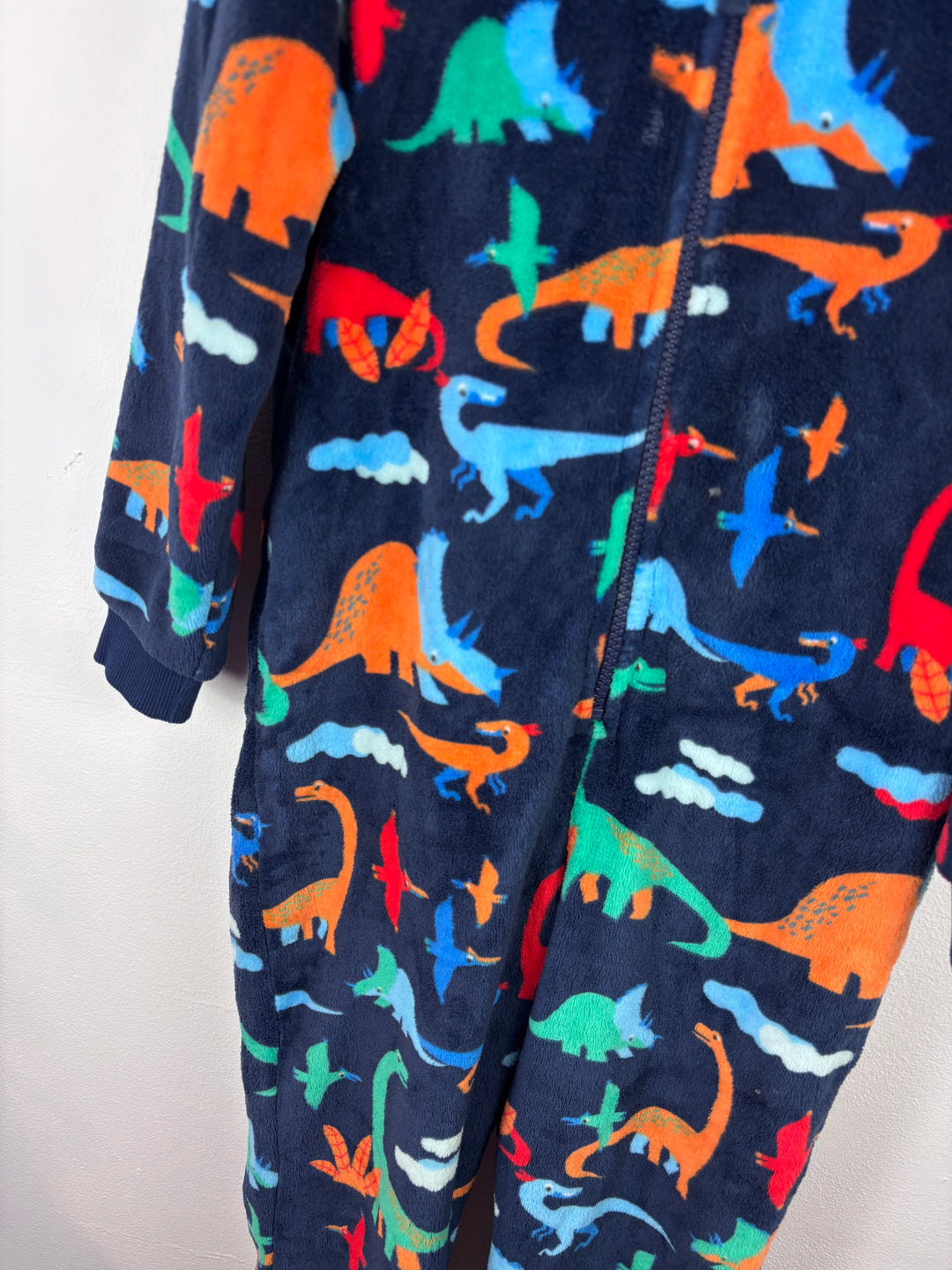 M&S Dinosaur Onesie 6-7 Years-All In One-Second Snuggle Preloved