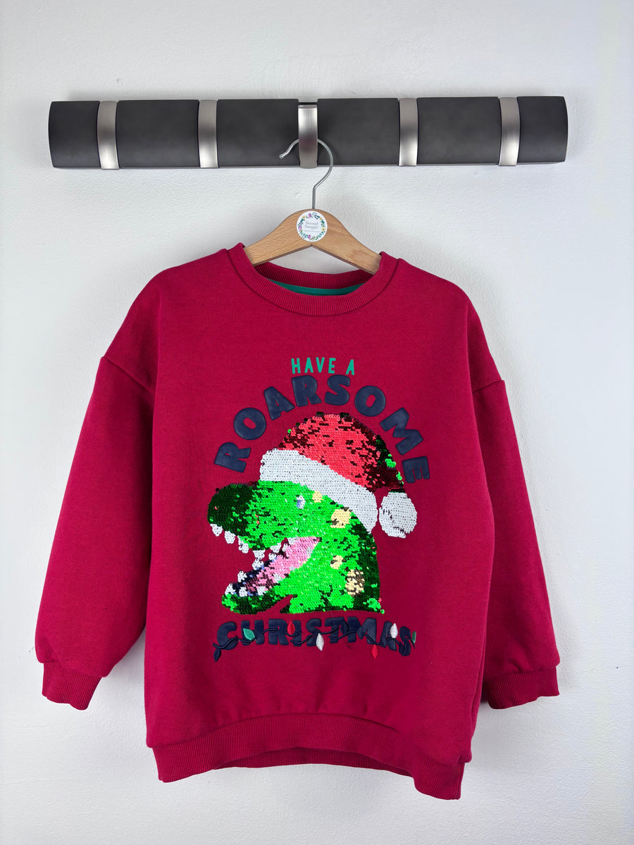 Fred & Flo Christmas Jumper 5-6 Years-Jumpers-Second Snuggle Preloved