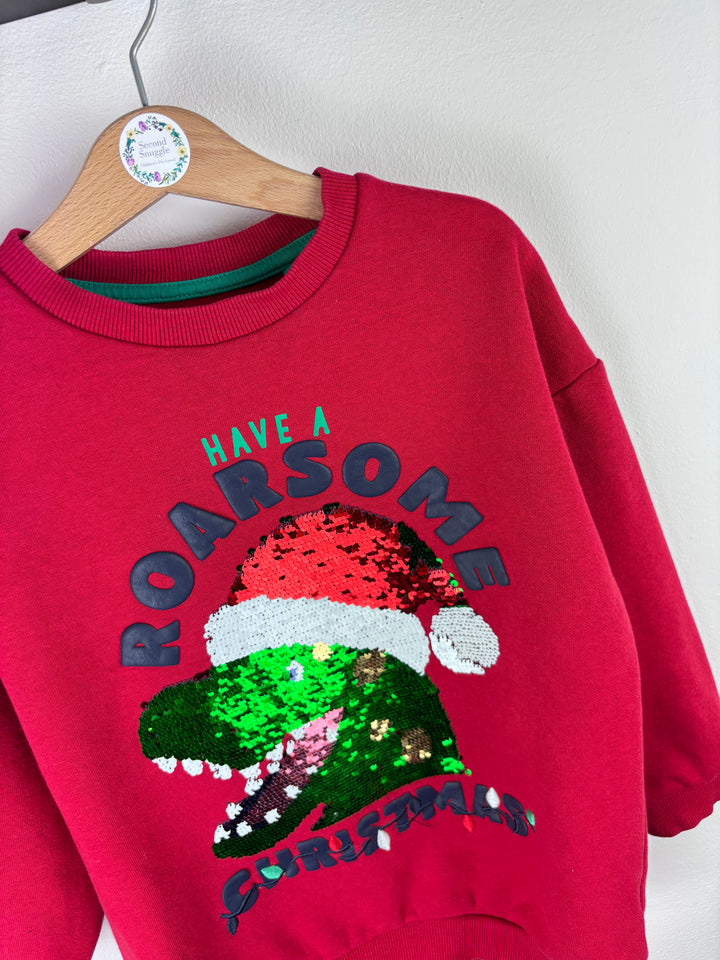 Fred & Flo Christmas Jumper 5-6 Years-Jumpers-Second Snuggle Preloved
