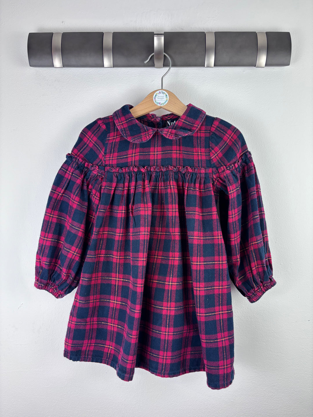 Nutmeg Tartan Dress 2-3 Years-Dresses-Second Snuggle Preloved