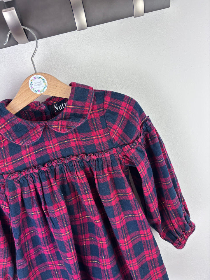 Nutmeg Tartan Dress 2-3 Years-Dresses-Second Snuggle Preloved