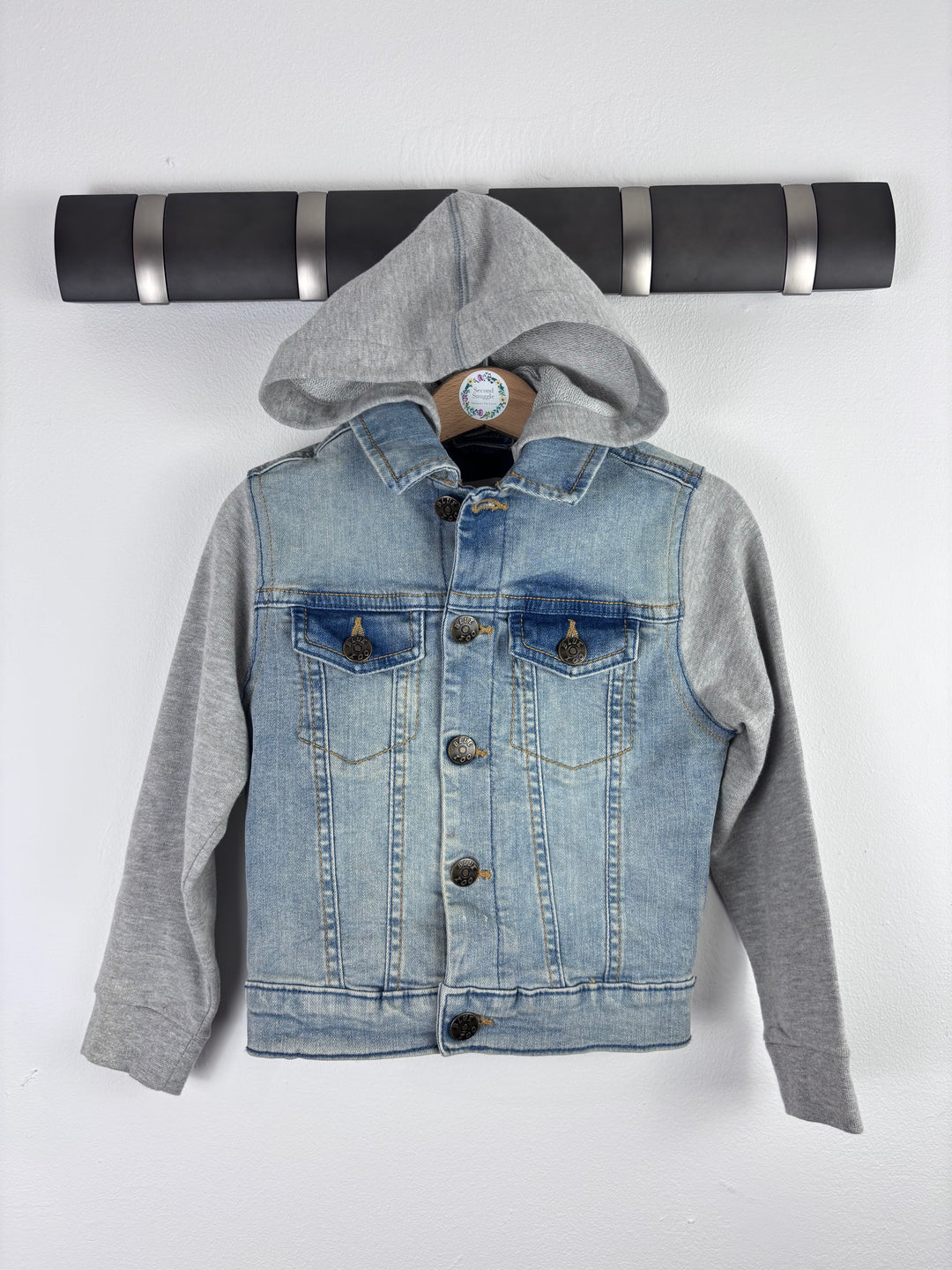Blue Zoo Denim Hoodie Jacket 4 Years-Jackets-Second Snuggle Preloved