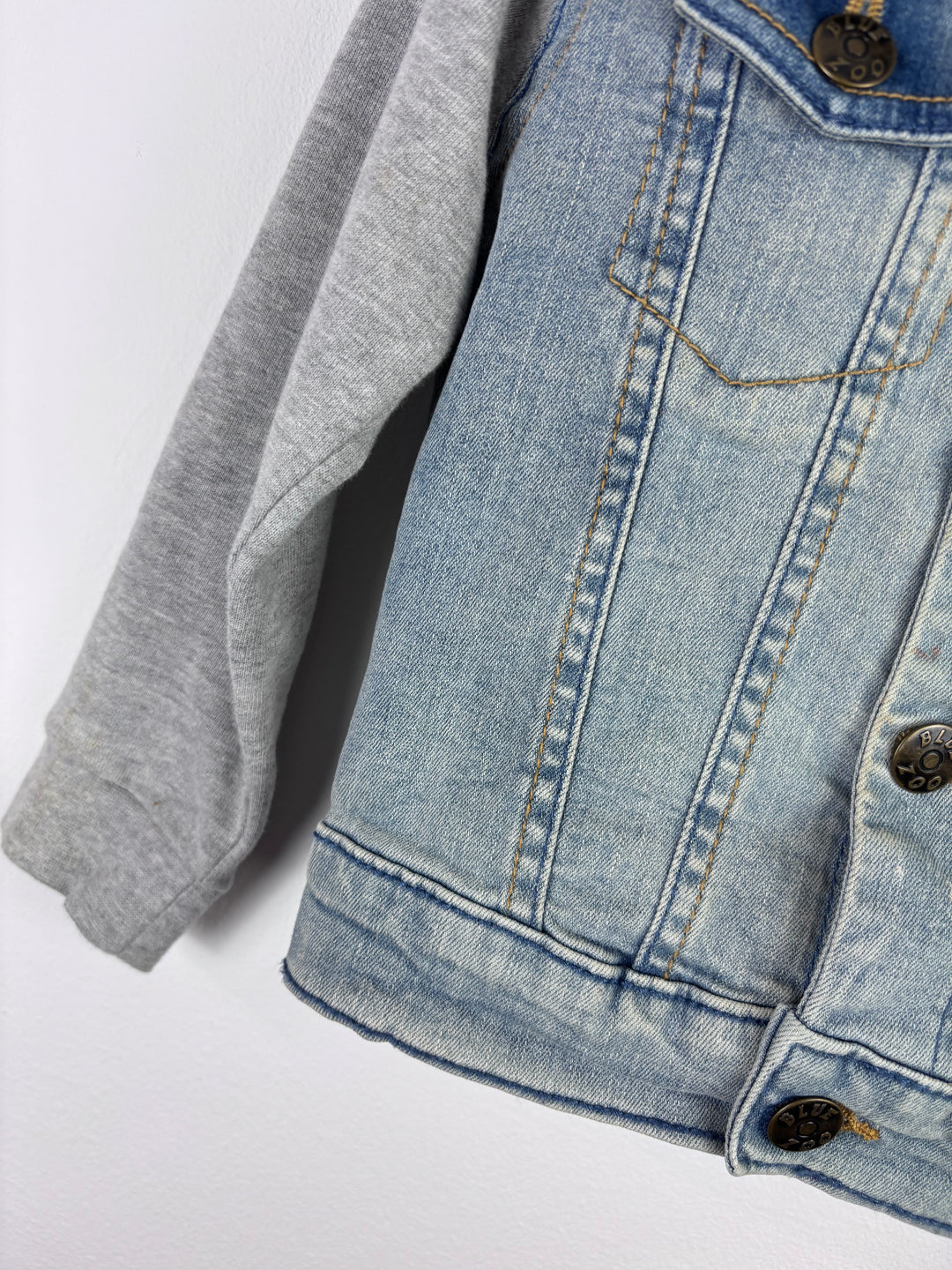Blue Zoo Denim Hoodie Jacket 4 Years-Jackets-Second Snuggle Preloved