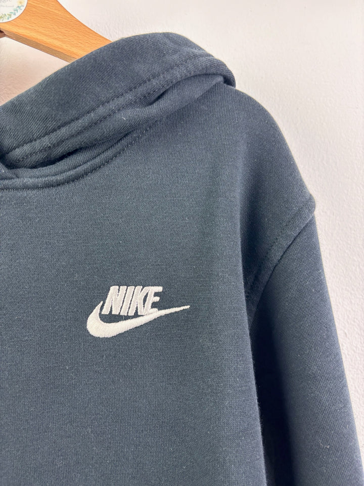 Nike Black Hoodie With Embroidered Logo Size M (10-12 Years)-Hoodies-Second Snuggle Preloved