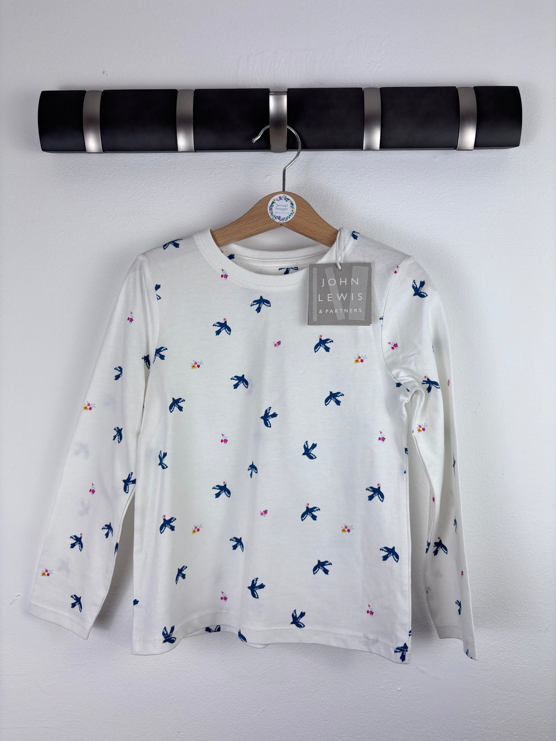 John Lewis Bird Print Top 5 Years-Tops-Second Snuggle Preloved