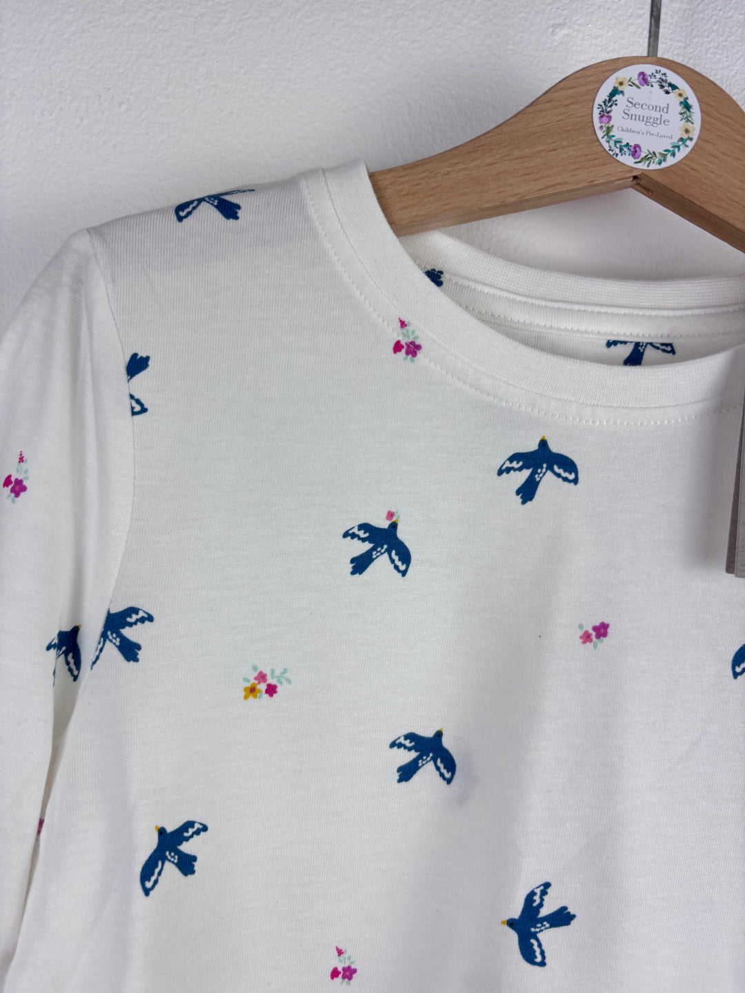 John Lewis Bird Print Top 5 Years-Tops-Second Snuggle Preloved