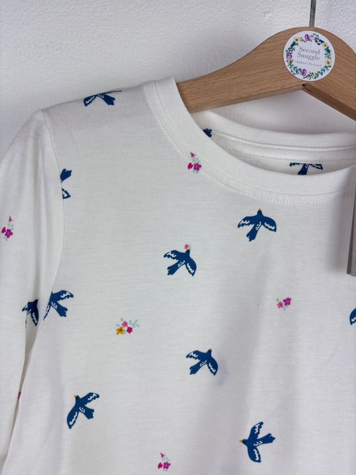 John Lewis Bird Print Top 5 Years-Tops-Second Snuggle Preloved
