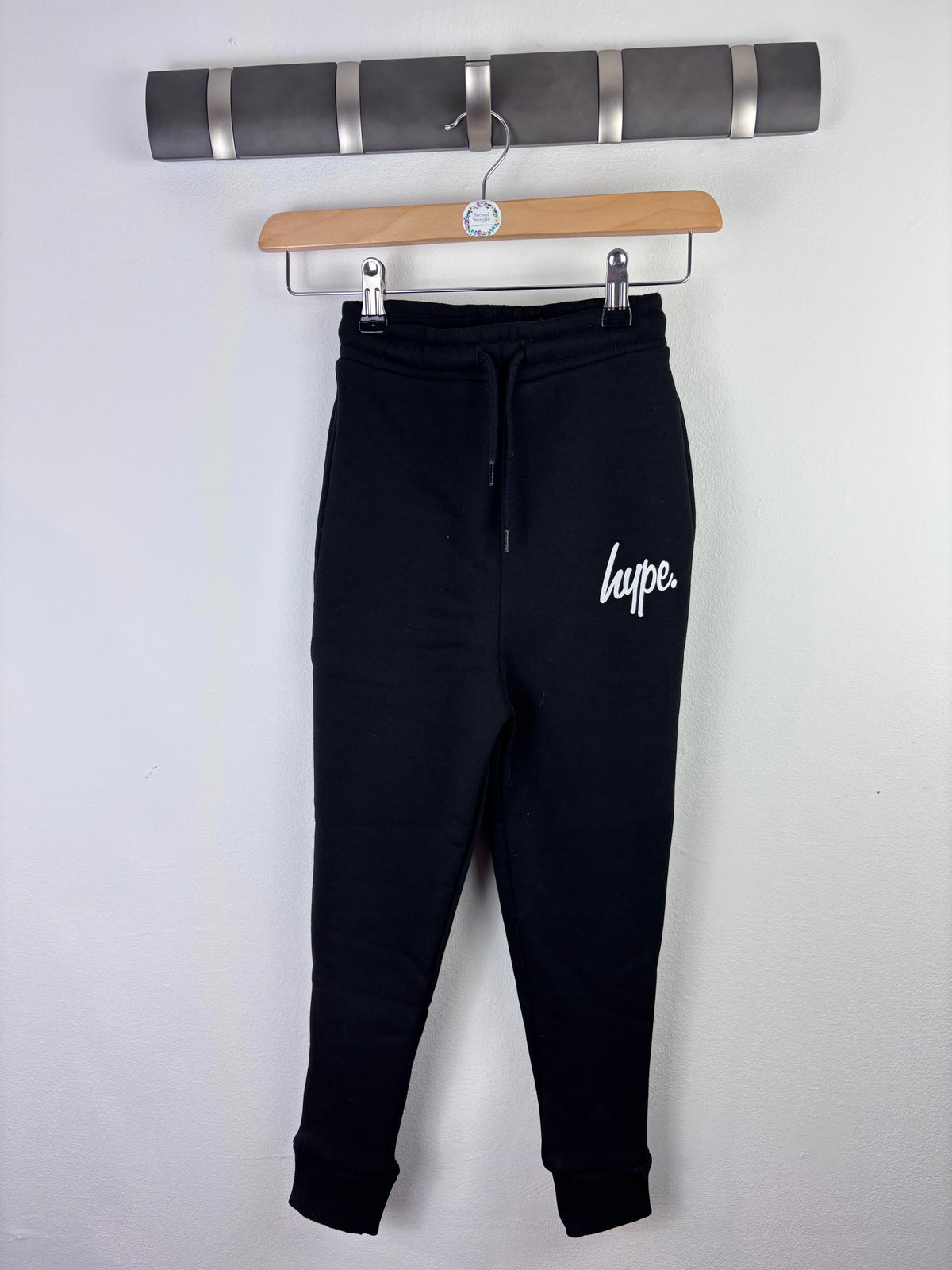 Hype Black Joggers 5-6 Years-Trousers-Second Snuggle Preloved