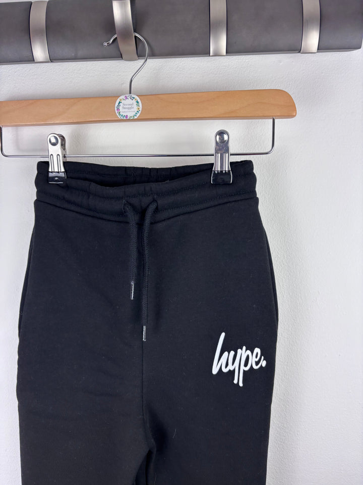 Hype Black Joggers 5-6 Years-Trousers-Second Snuggle Preloved