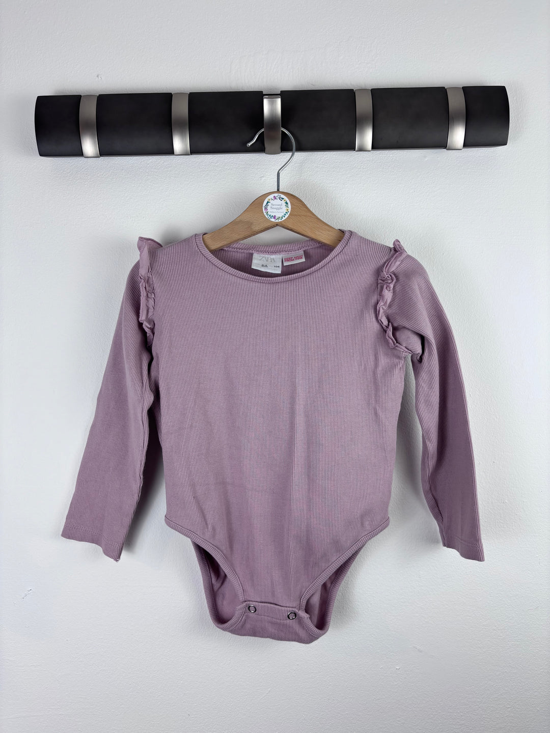 Zara Ribbed Bodysuit 3-4 Years-Vests-Second Snuggle Preloved