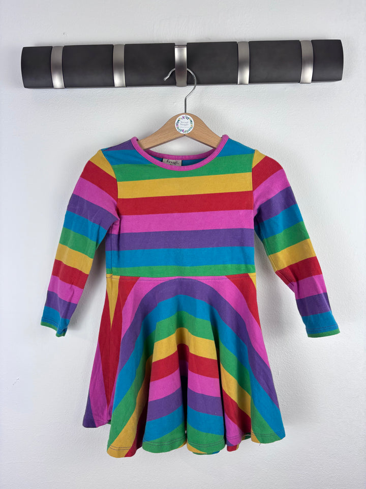 Frugi Rainbow Dress 18-24 Months-Dresses-Second Snuggle Preloved