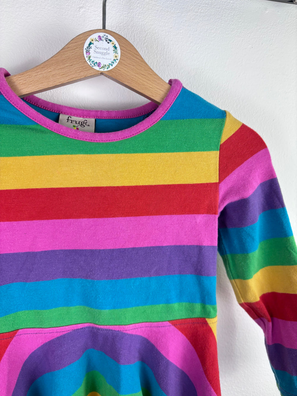 Frugi Rainbow Dress 18-24 Months-Dresses-Second Snuggle Preloved