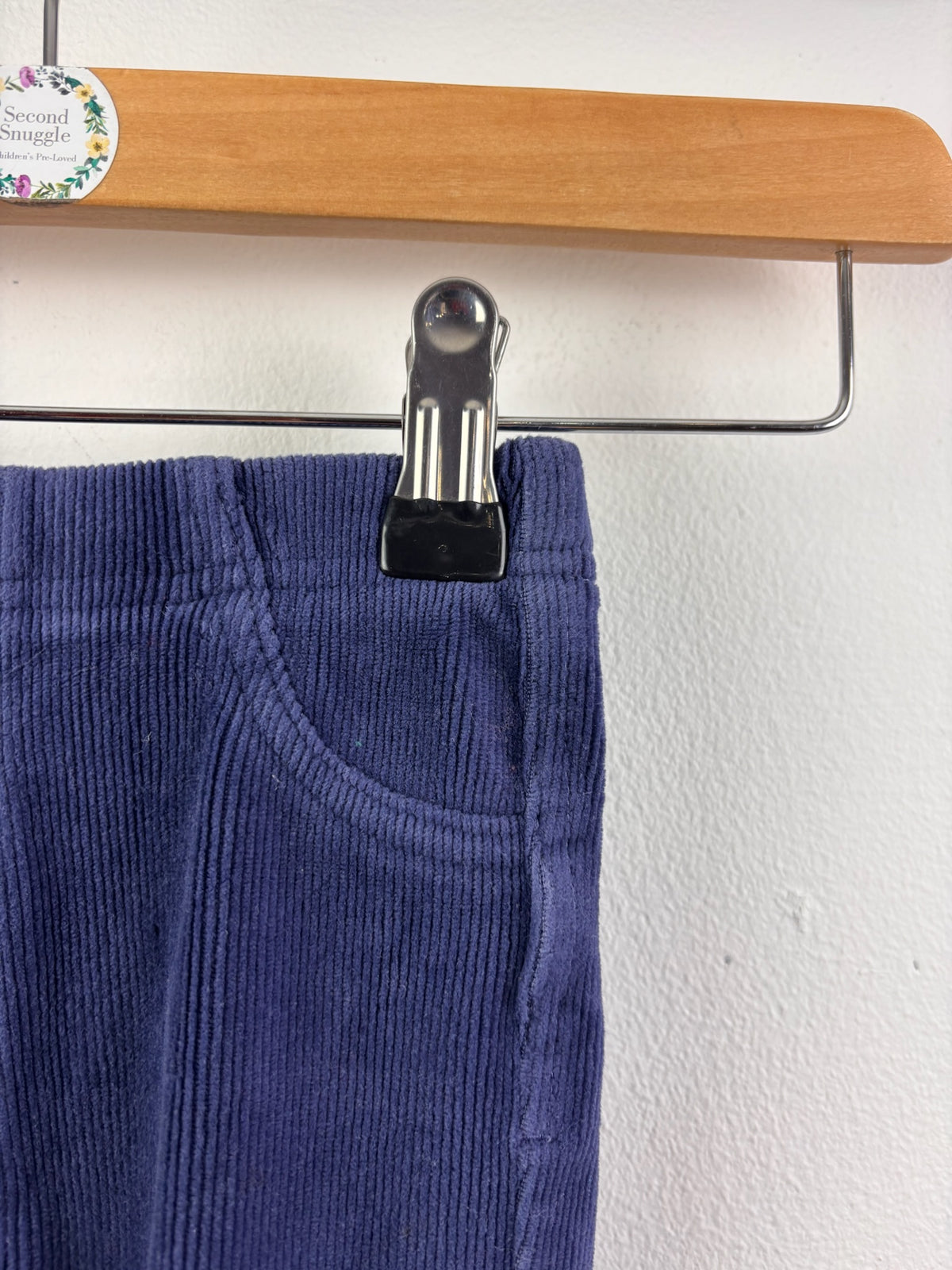 M&S Navy Cord Leggings 12-18 Months-Leggings-Second Snuggle Preloved