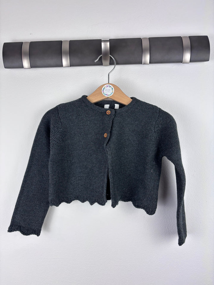 Next Charcoal Knit Cardigan Various Sizes-Cardigans-Second Snuggle Preloved