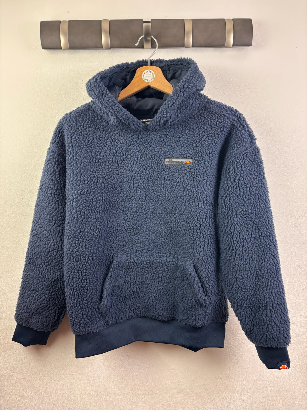 Ellesse Blue Teddy Fleece Hoodie with Logo 10-11 Years-Fleeces-Second Snuggle Preloved