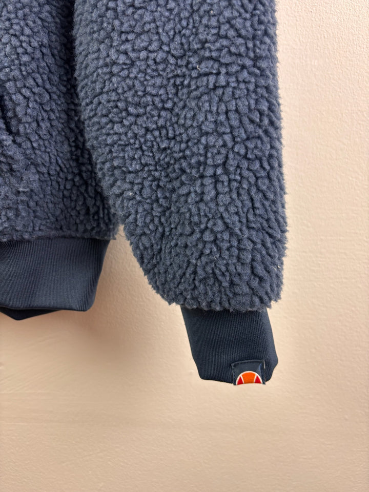 Ellesse Blue Teddy Fleece Hoodie with Logo 10-11 Years-Fleeces-Second Snuggle Preloved