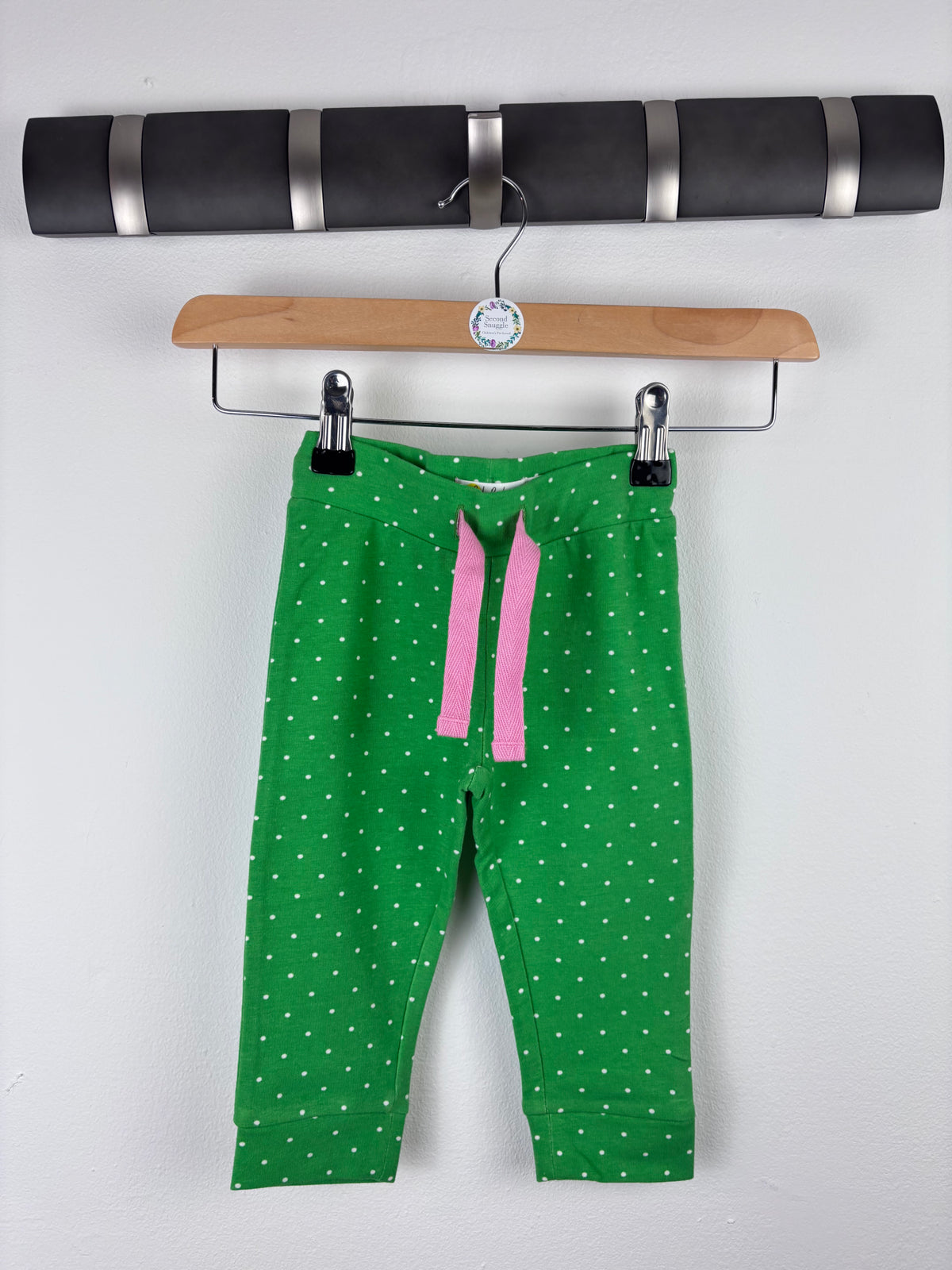 Boden Green Polka Dot Leggings-Leggings-Second Snuggle Preloved