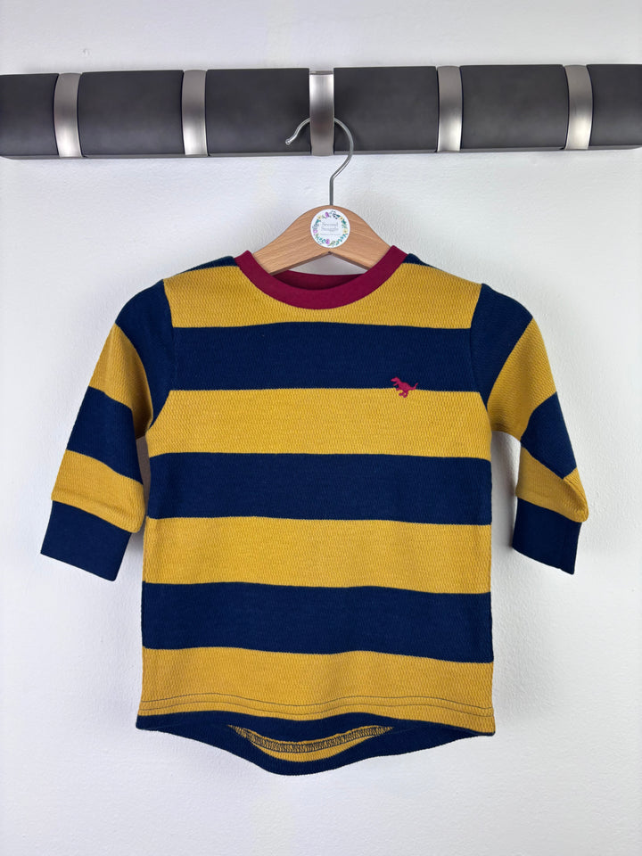 Next Yellow and Navy Stripe Top Various Sizes