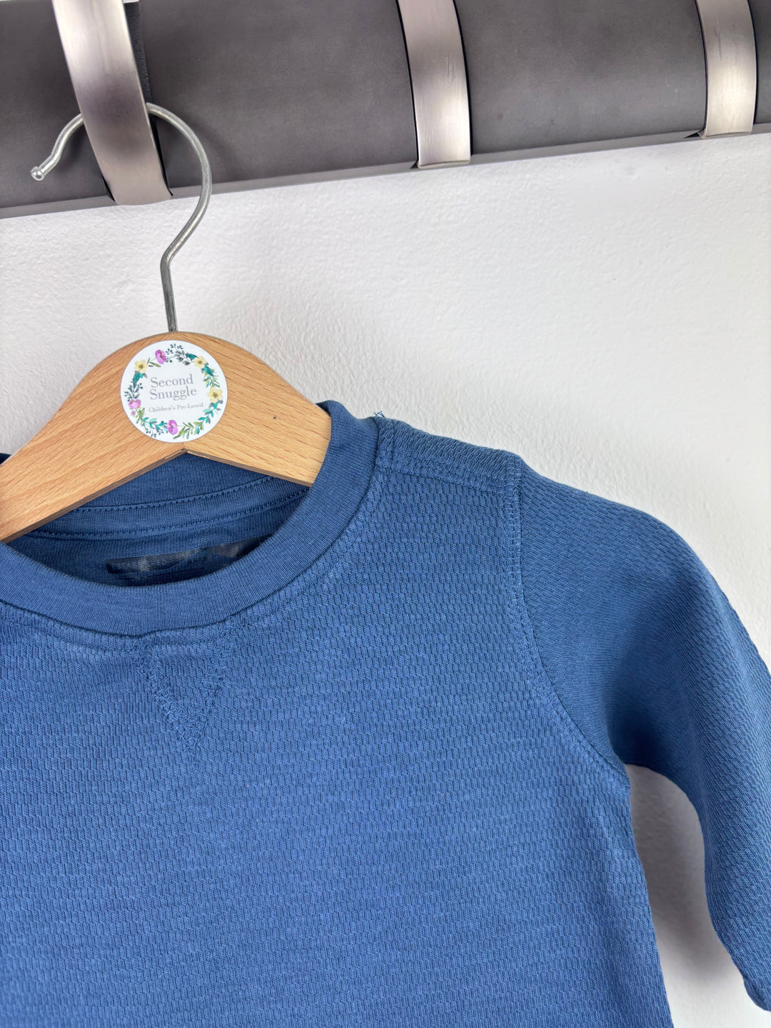 Next Blue Long Sleeve Top 3-6 Months-Tops-Second Snuggle Preloved