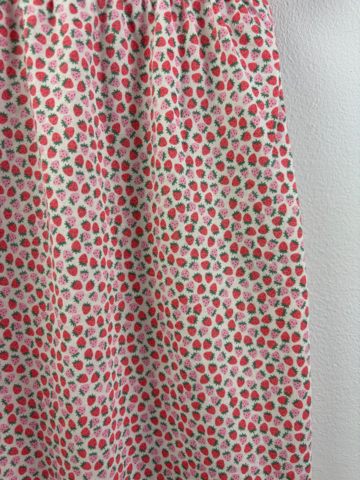 Fred &amp; Flo Cream Dress with Strawberry Print 18-24 Months-Dresses-Second Snuggle Preloved